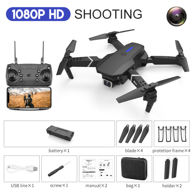 Mini Foldable Drone With 4k - 1080p HD