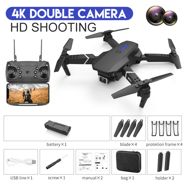 Mini Foldable Drone With 4k - 1080p HD