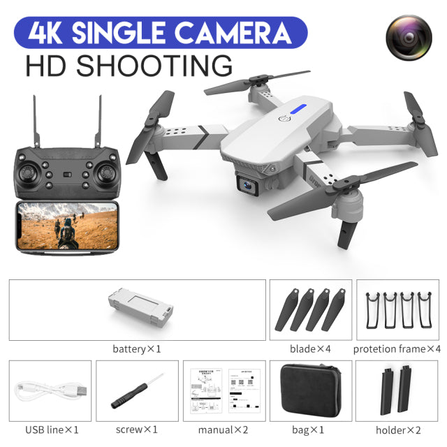 Mini Foldable Drone With 4k - 1080p HD