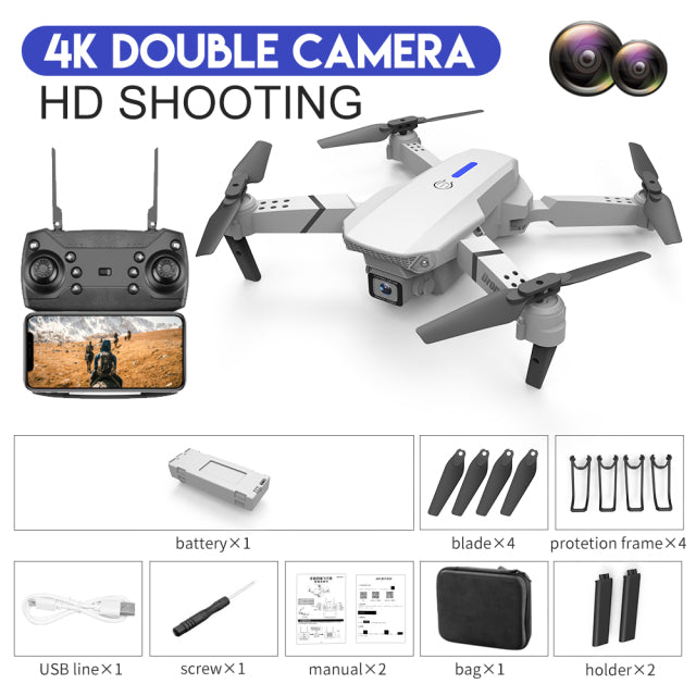 Mini Foldable Drone With 4k - 1080p HD