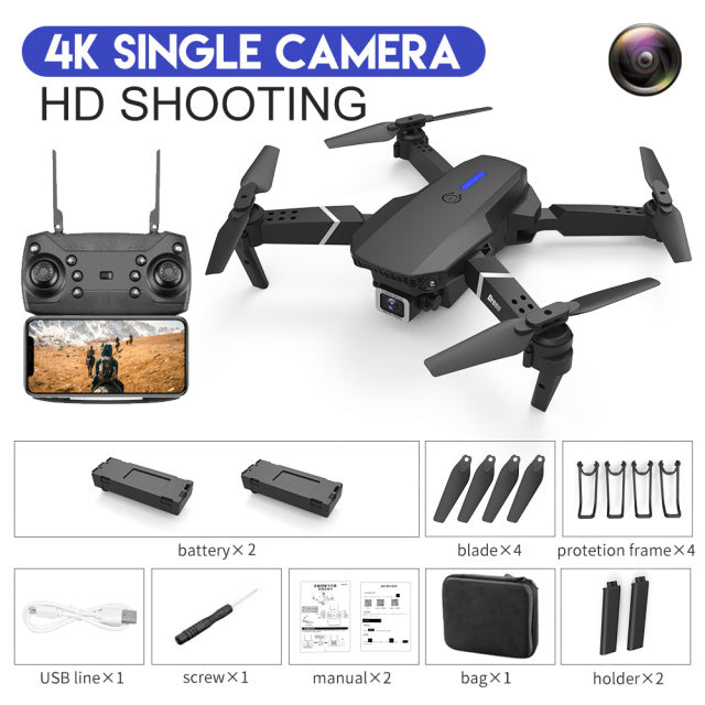 Mini Foldable Drone With 4k - 1080p HD
