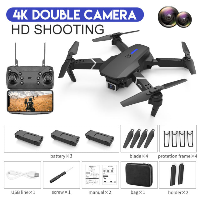 Mini Foldable Drone With 4k - 1080p HD