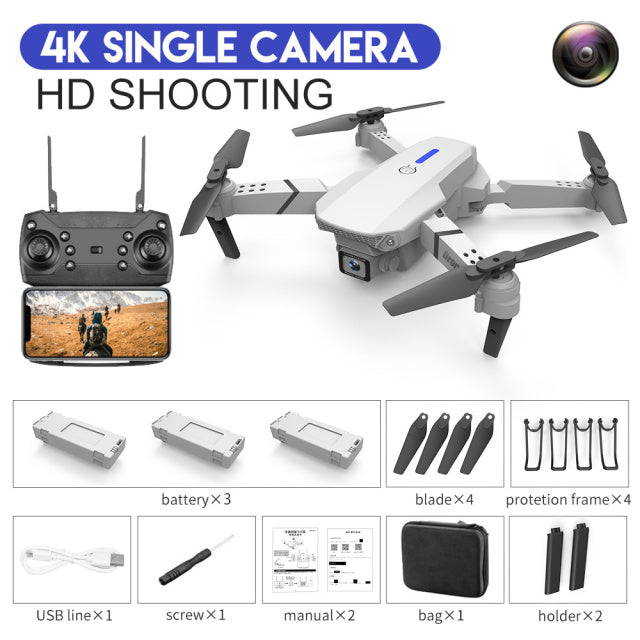 Mini Foldable Drone With 4k - 1080p HD