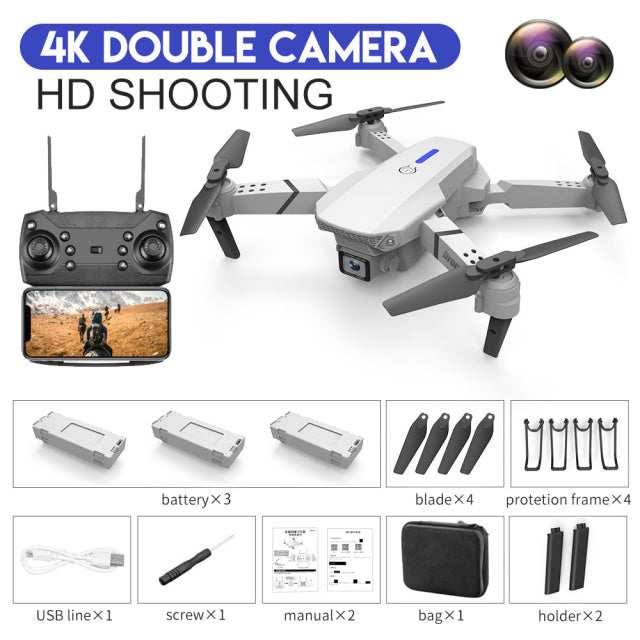 Mini Foldable Drone With 4k - 1080p HD