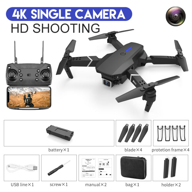 Mini Foldable Drone With 4k - 1080p HD