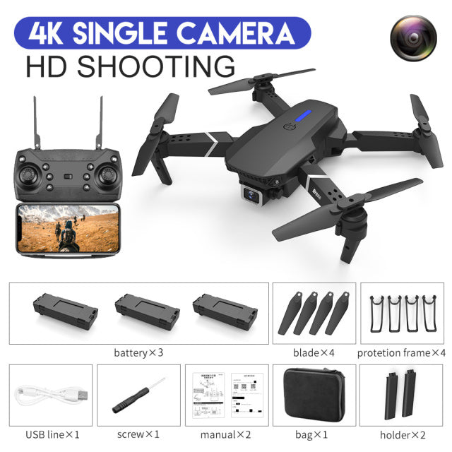 Mini Foldable Drone With 4k - 1080p HD