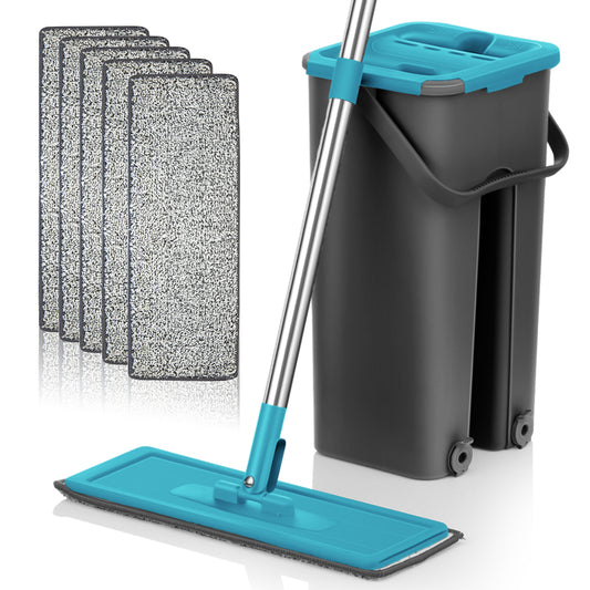Flat Squeeze Mop and Bucket